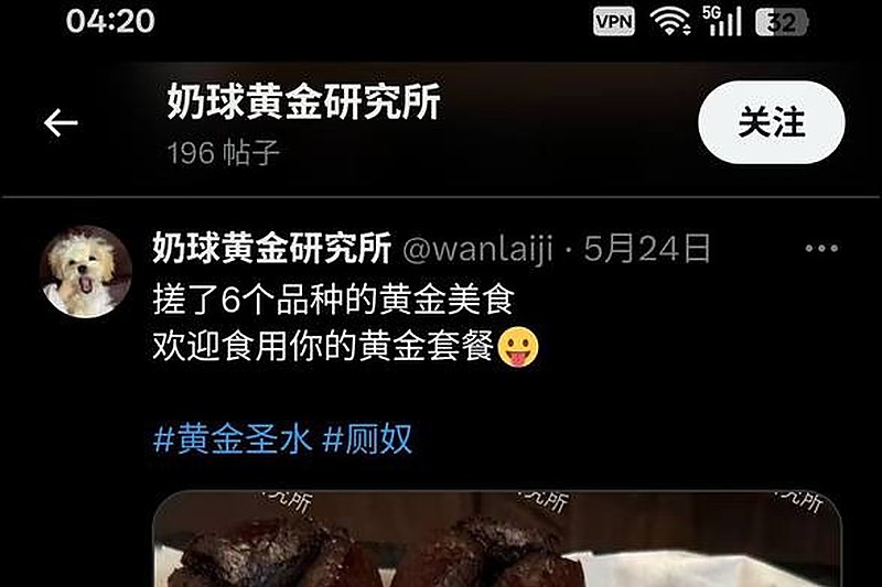 黄金蛋挞 烘焙师将排泄物做成甜点 粉丝花数百元抢购会员