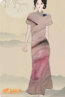 万福图 旗袍反差细节相关图片12